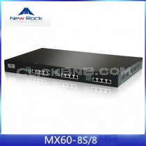 New Rock - MX60E-8S/8 [8FXS + 8FXO Analog VoIP Gateway]